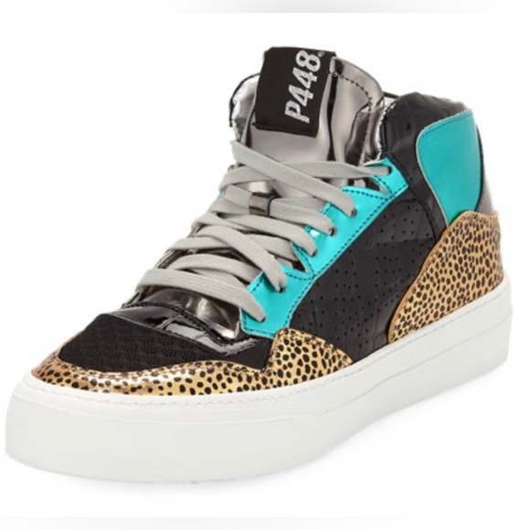P448 Space Vyn Mixed High-Top Sneakers - Picture 1 of 10
